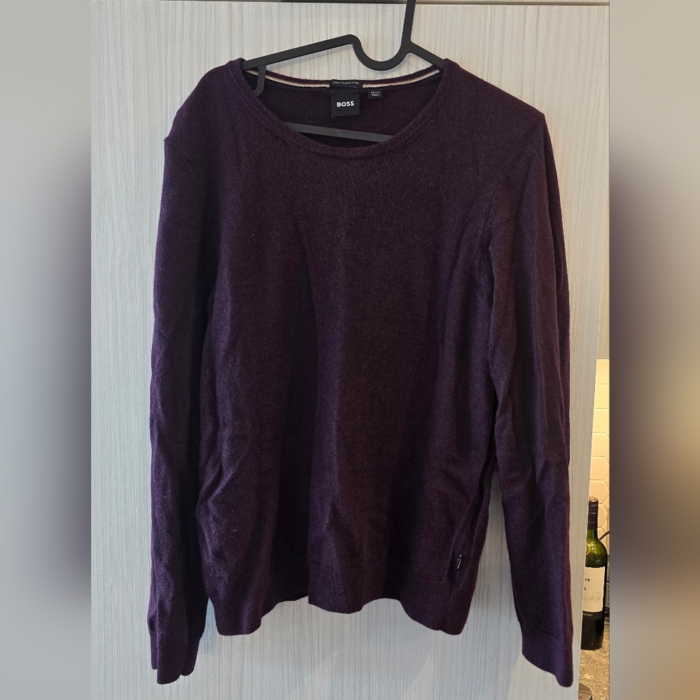Boss Burgundy Sweater, S